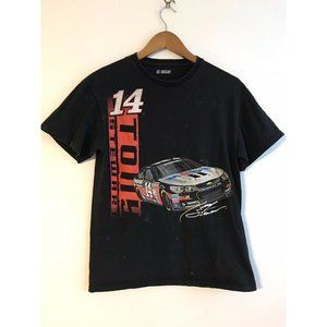 Men's Medium TONY STEWART 2013 Racing Schedule T Shirt Black Distressed